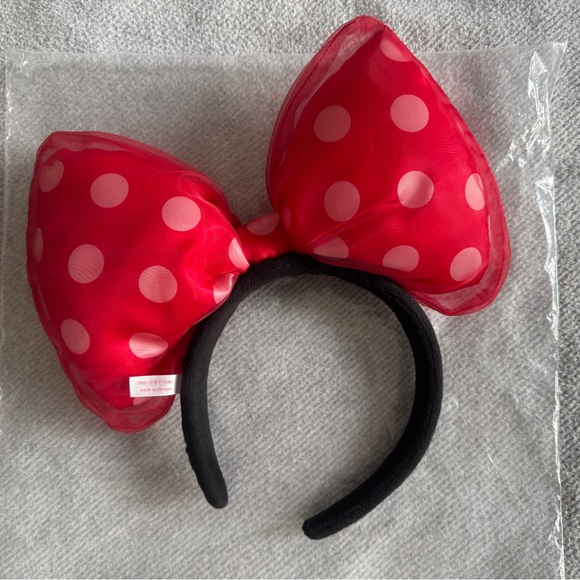 Disney Minnie Mouse Red Polka Dot Headband - Picture 2 of 5